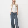Pantalones anchos suaves Dark grey
