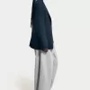 Pantalones anchos suaves Grey