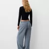 Pantalones anchos suaves Dark grey