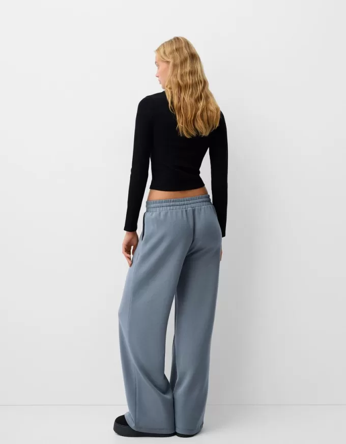 Pantalones anchos suaves Dark grey