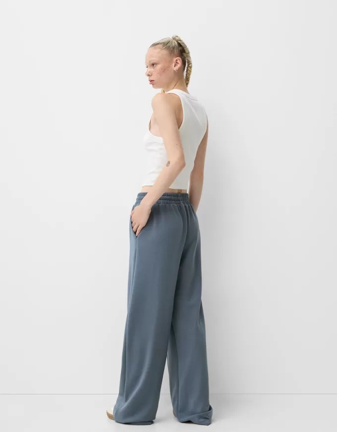 Pantalones anchos suaves Dark grey