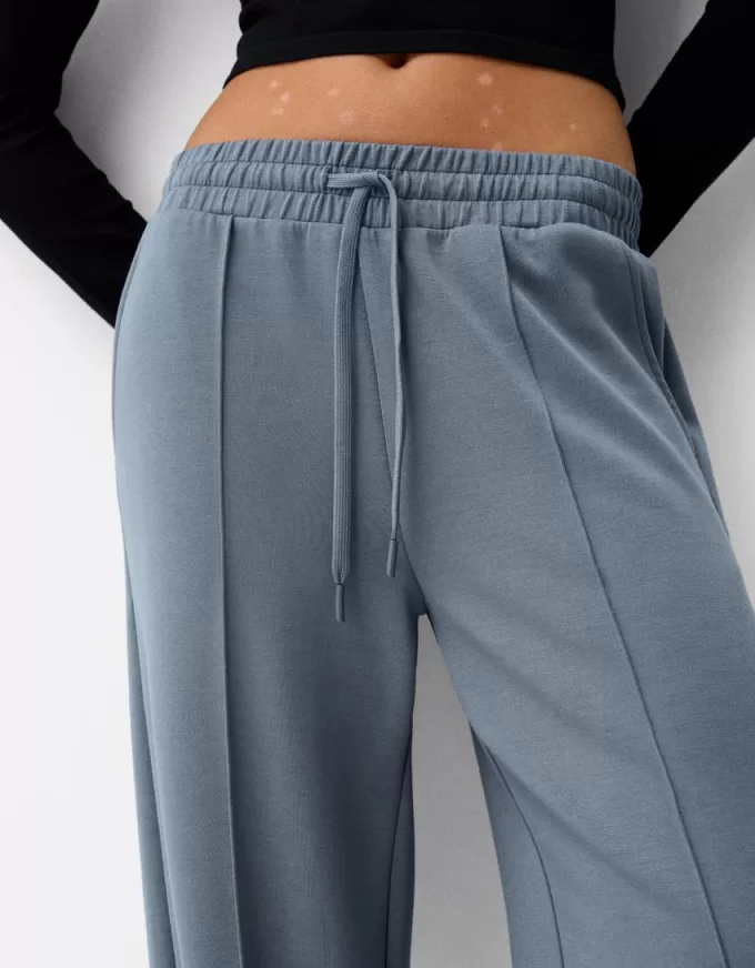 Pantalones anchos suaves Dark grey