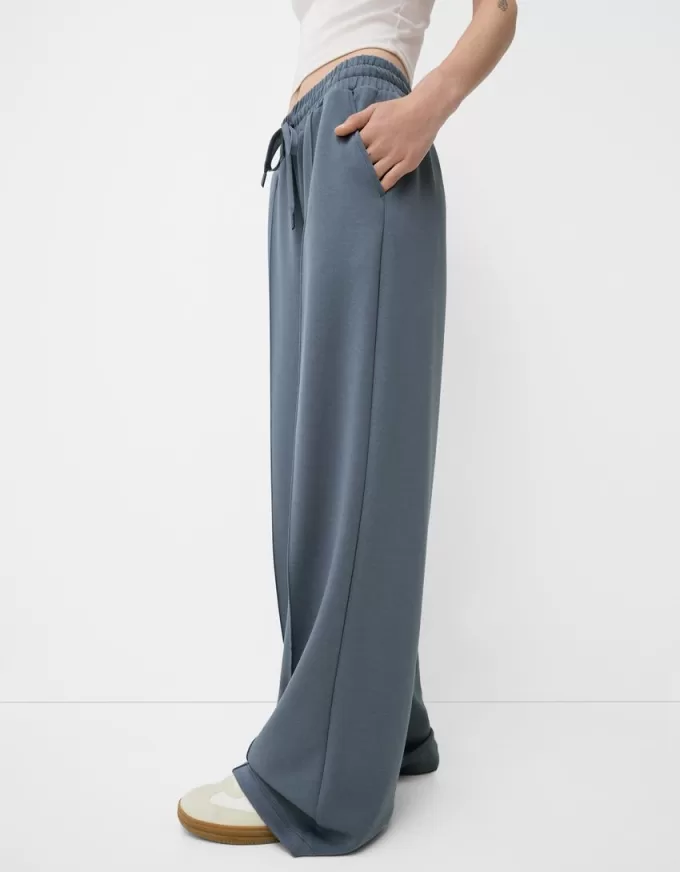 Pantalones anchos suaves Dark grey