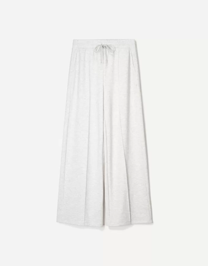 Pantalones anchos suaves Grey