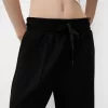 Pantalones anchos suaves Black