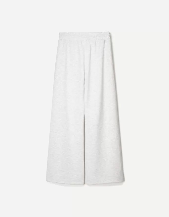 Pantalones anchos suaves Grey