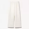 Pantalones anchos suaves Cream
