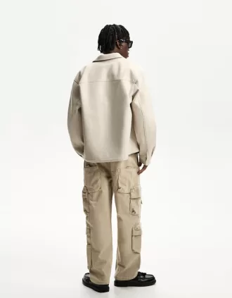Pantalones baggy multicargo Sand