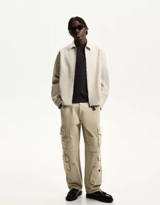 Pantalones baggy multicargo Sand