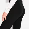 Pantalones boot-cut de talle bajo Black