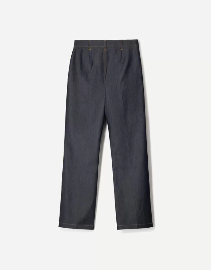 Pantalones boot-cut de talle bajo Dark blue