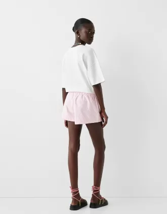 Pantalones cortos a rayas Pink
