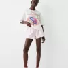 Pantalones cortos a rayas Pink