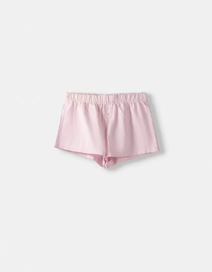 Pantalones cortos a rayas Pink