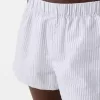 Pantalones cortos a rayas Light blue