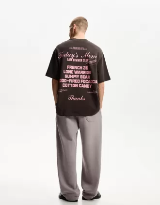 Pantalones de felpa con corte globo Camel