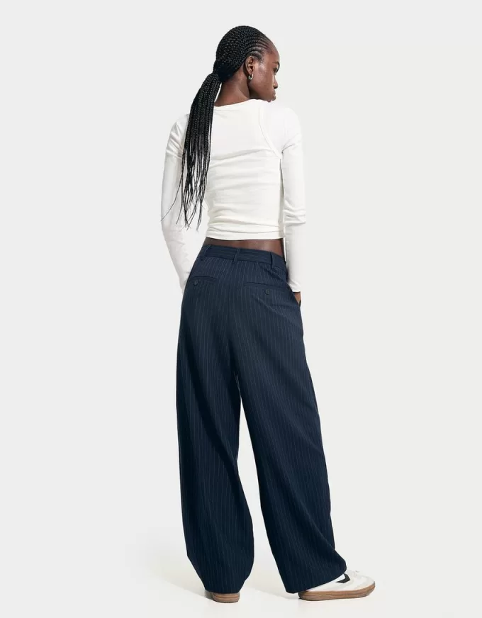 Pantalones de sastre a rayas diplomáticas Blue