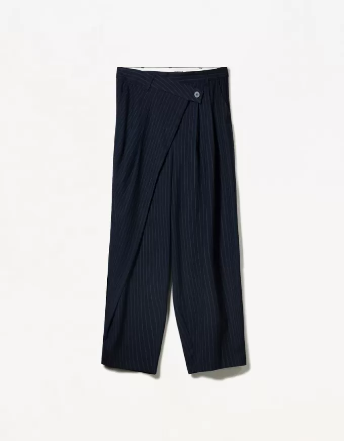 Pantalones de sastre a rayas diplomáticas Blue