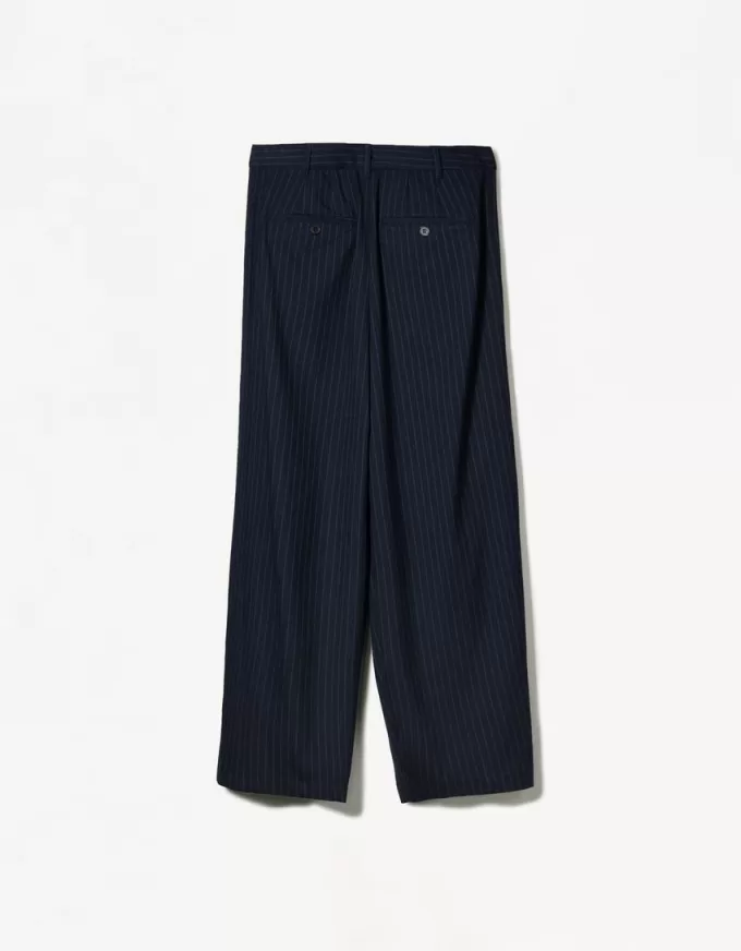 Pantalones de sastre a rayas diplomáticas Blue