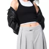 Pantalones de sastre con corte globo Dark grey