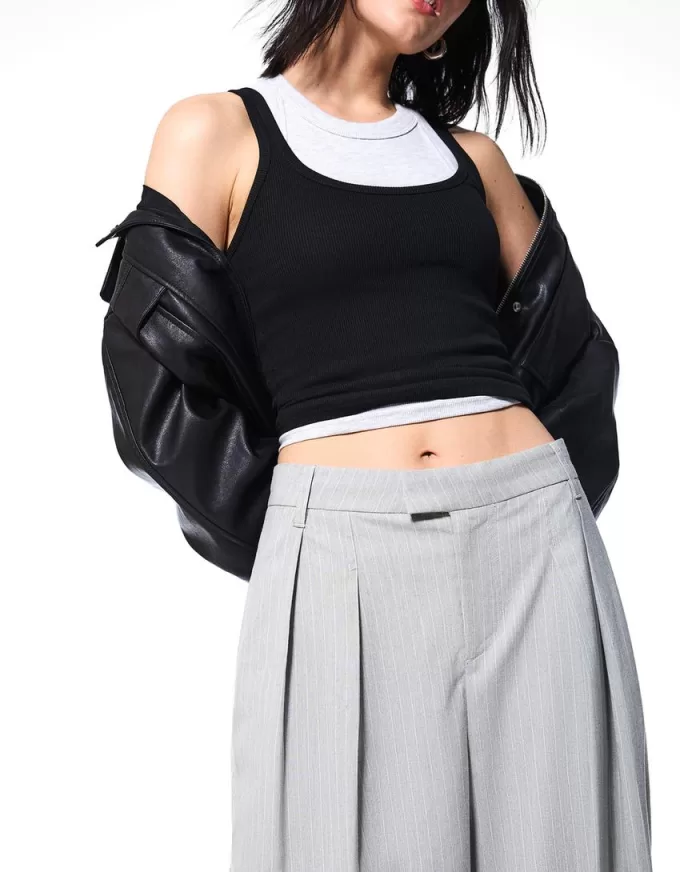 Pantalones de sastre con corte globo Dark grey