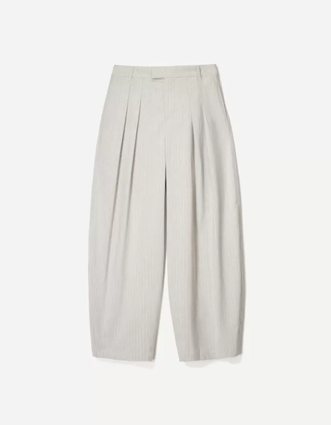 Pantalones de sastre con corte globo Dark grey