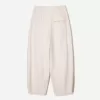 Pantalones de sastre con corte globo Cream