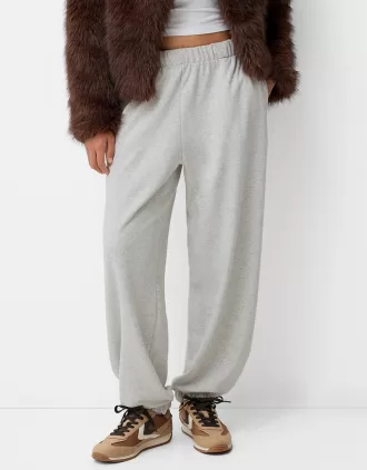 Pantalones deportivos de felpa Grey