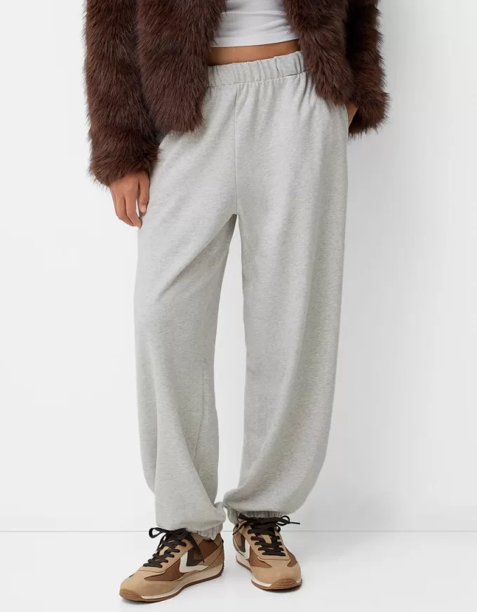 Pantalones deportivos de felpa Grey