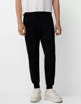 Pantalones deportivos de felpa Black