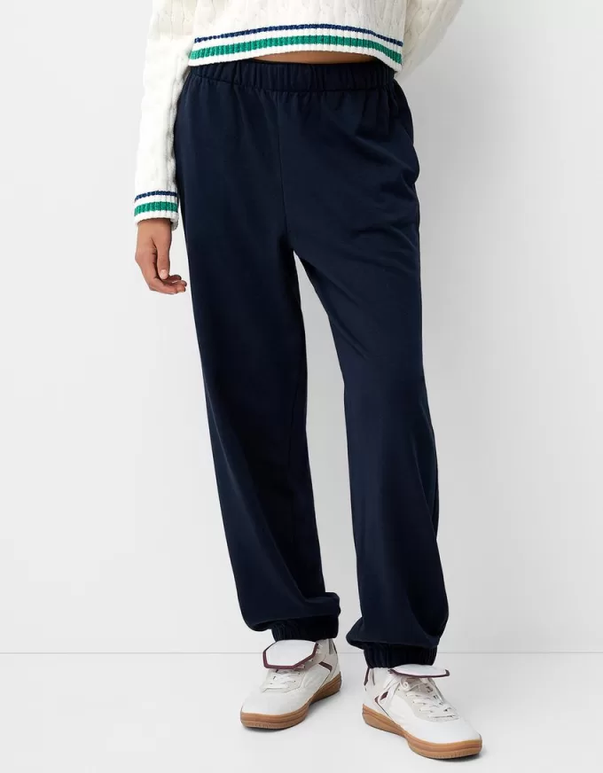 Pantalones deportivos de felpa Navy