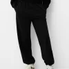 Pantalones deportivos de felpa Black