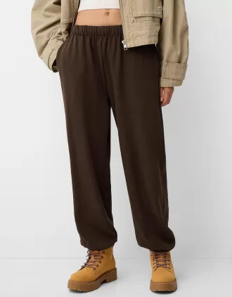 Pantalones deportivos de felpa Brown