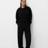 Pantalones deportivos de felpa Black