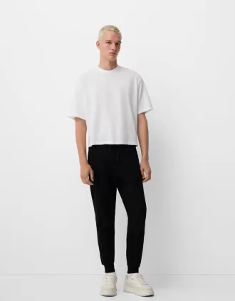 Pantalones deportivos de felpa Black