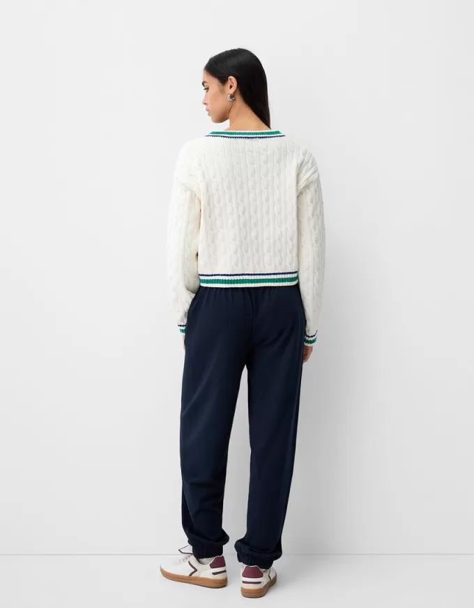 Pantalones deportivos de felpa Navy