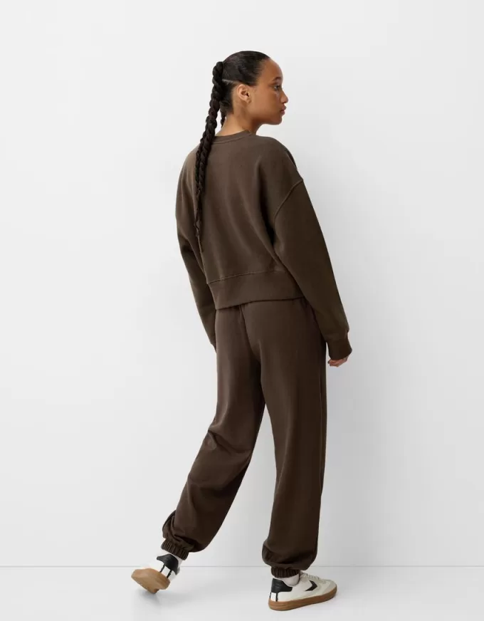 Pantalones deportivos de felpa Brown