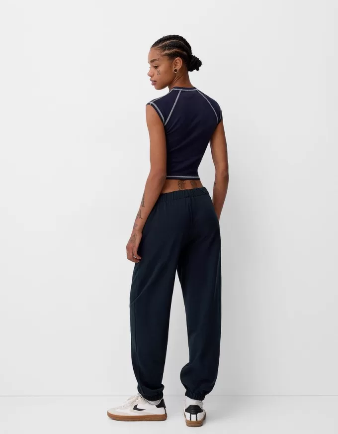 Pantalones deportivos de felpa Navy