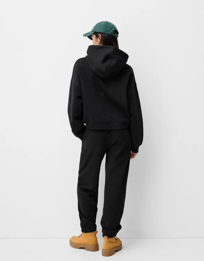 Pantalones deportivos de felpa Black