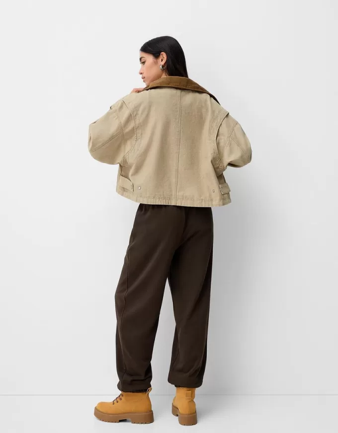 Pantalones deportivos de felpa Brown