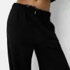 Pantalones deportivos de felpa Black