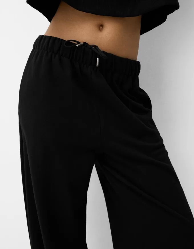 Pantalones deportivos de felpa Black