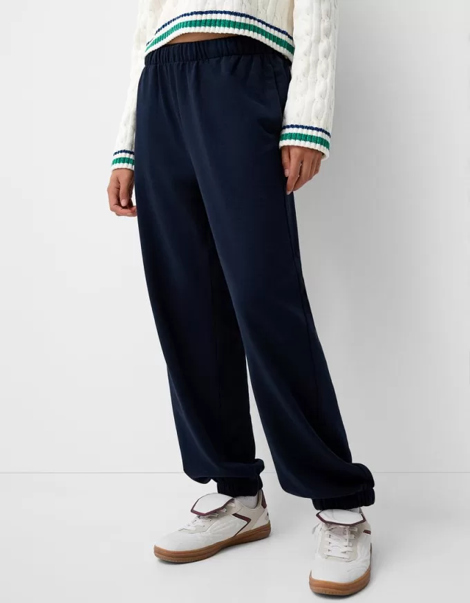 Pantalones deportivos de felpa Navy