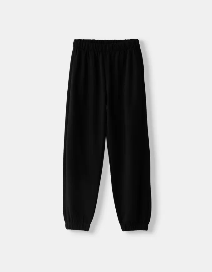 Pantalones deportivos de felpa Black