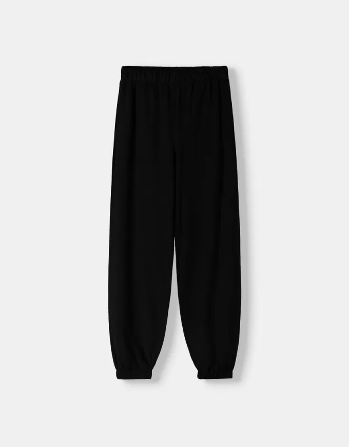 Pantalones deportivos de felpa Black
