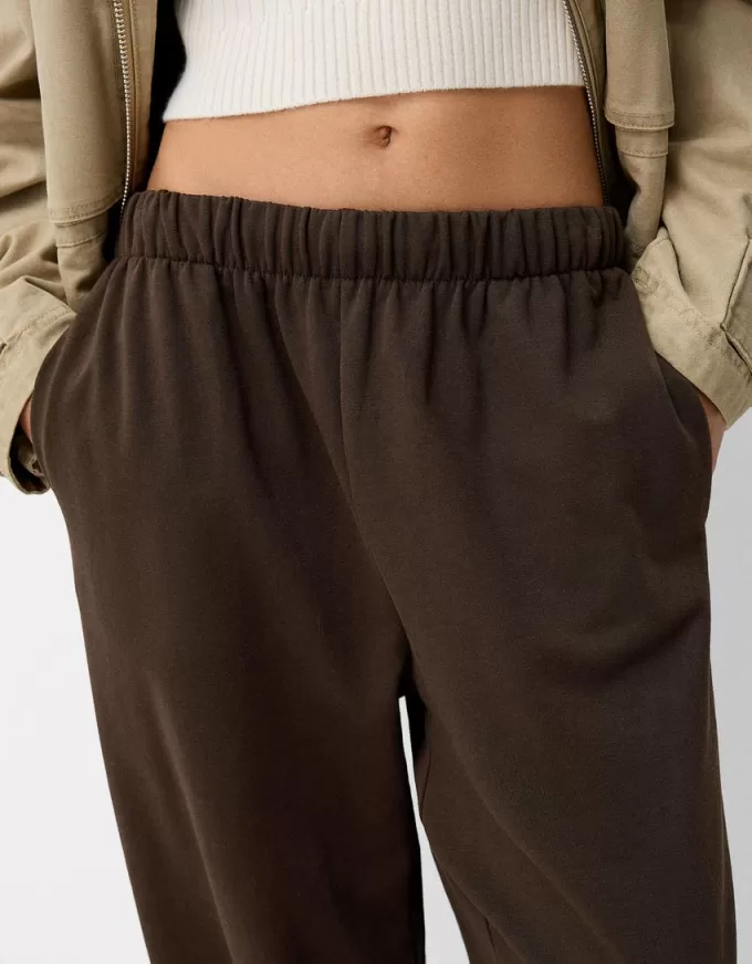 Pantalones deportivos de felpa Brown