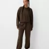 Pantalones deportivos de felpa Brown