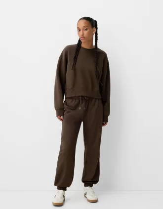 Pantalones deportivos de felpa Brown