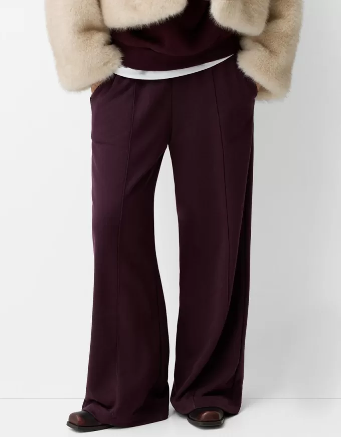 Pantalones deportivos de pierna ancha Violet