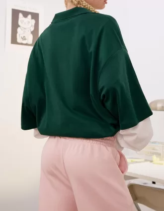 Pantalones deportivos de pierna ancha Pink